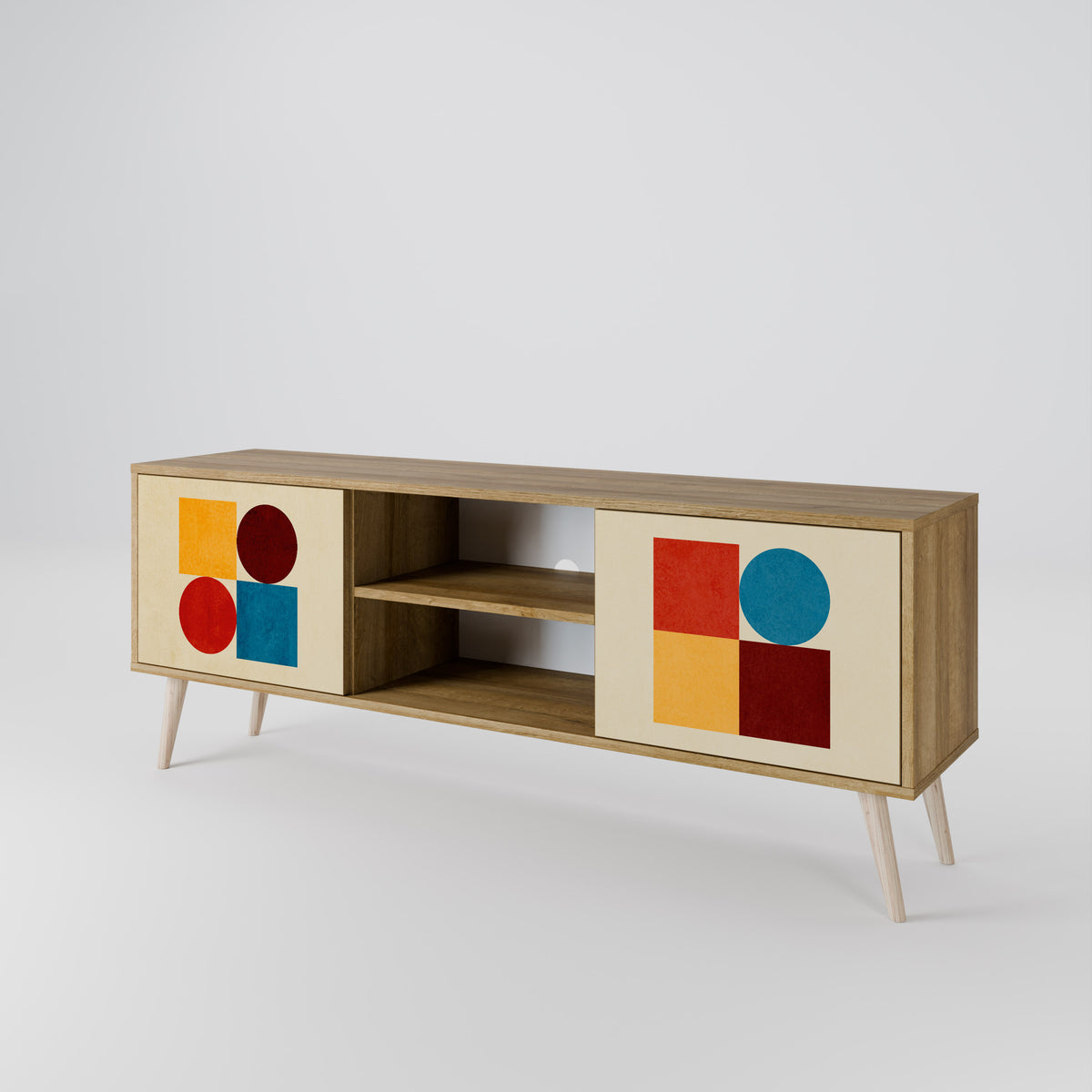 GEOMETRIC PUZZLE 2-türiges TV-Lowboard