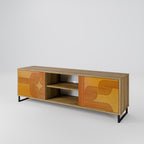 STRENGTHENING RELATION 2-Door TV Stand in Oak Effect