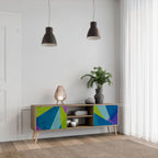 COLD SHOWCASE 2-Door TV Stand in Oak Effect