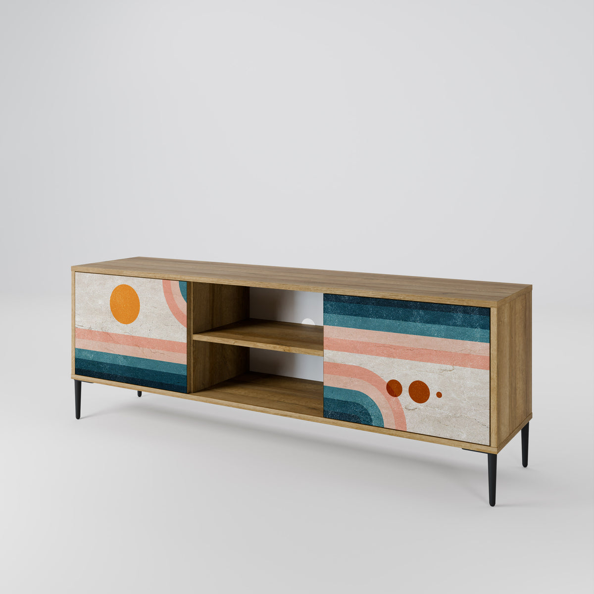 TWO HALVES 2-Door TV Cabinet