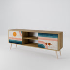 TWO HALVES TV-Lowboard mit 2 Türen in Eiche-Optik