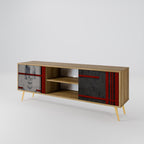 GRAY FIGURES TV-Lowboard mit 2 Türen in Eiche-Optik