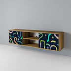 CONTRAST DANCE 2-Door TV Stand in Oak Effect