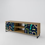 CONTRAST DANCE 2-Door TV Stand in Oak Effect