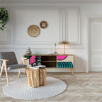 GEOMETRIC RHAPSODY TV-Lowboard mit 2 Türen in Eiche-Optik