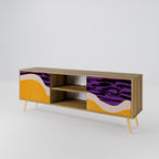 INDEPENDENT BORDER TV-Lowboard mit 2 Türen in Eiche-Optik