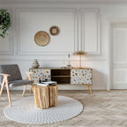 PIECES OF TOMORROW TV-Lowboard mit 2 Türen in Eiche-Optik