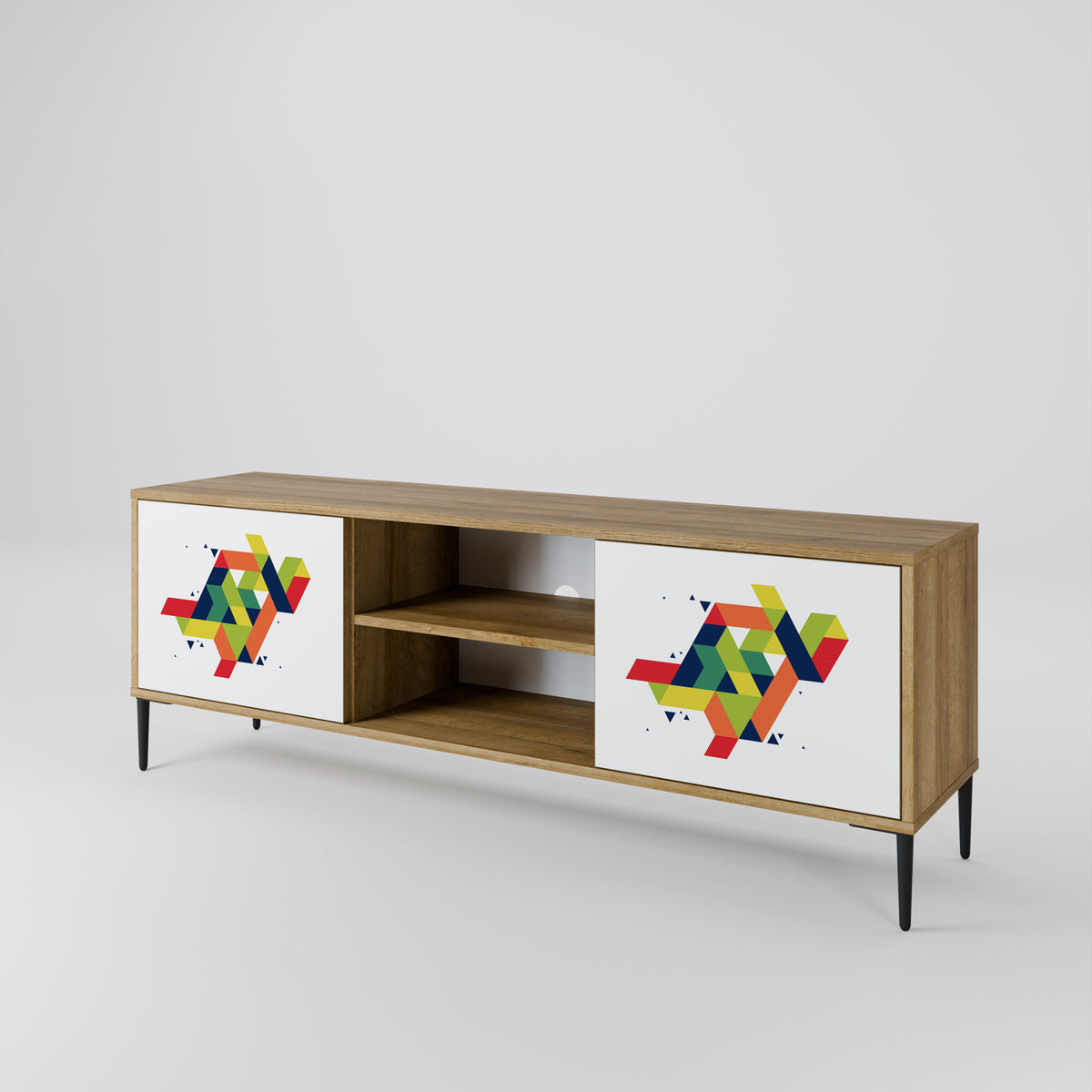 FUTURE SIGN 2-Door TV Cabinet