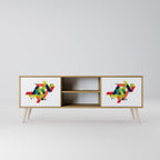 FUTURE SIGN TV-Lowboard mit 2 Türen in Eiche-Optik