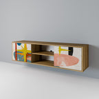 INTERSTELLAR VIBES TV-Lowboard mit 2 Türen in Eiche-Optik