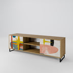 INTERSTELLAR VIBES TV-Lowboard mit 2 Türen in Eiche-Optik