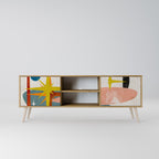 INTERSTELLAR VIBES TV-Lowboard mit 2 Türen in Eiche-Optik