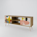 INTERSTELLAR VIBES TV-Lowboard mit 2 Türen in Eiche-Optik