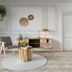 INTERSTELLAR VIBES TV-Lowboard mit 2 Türen in Eiche-Optik