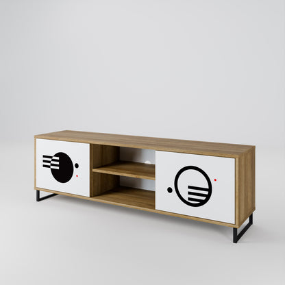 BLACK AND WHITE COMBINATION 2-türiges TV-Lowboard