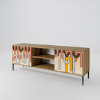 COLORFUL STRINGS TV-Lowboard mit 2 Türen in Eiche-Optik