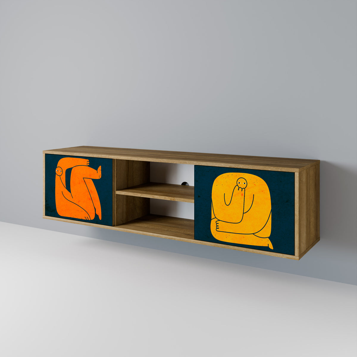 TOGETHER BUT SEPARATELY 2-türiges TV-Lowboard