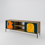 TOGETHER BUT SEPARATELY TV-Lowboard mit 2 Türen in Eiche-Optik