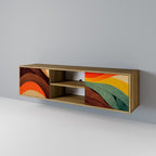 COLORFUL STRANDS TV-Lowboard mit 2 Türen in Eiche-Optik