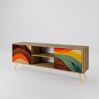 COLORFUL STRANDS TV-Lowboard mit 2 Türen in Eiche-Optik