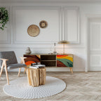 COLORFUL STRANDS TV-Lowboard mit 2 Türen in Eiche-Optik