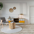 DYED BY ORANGE TV-Lowboard mit 2 Türen in Eiche-Optik