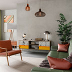 DYED BY ORANGE TV-Lowboard mit 2 Türen in Eiche-Optik