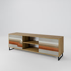 PECULIAR TRAIL TV-Lowboard mit 2 Türen in Eiche-Optik