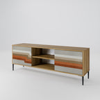 PECULIAR TRAIL TV-Lowboard mit 2 Türen in Eiche-Optik