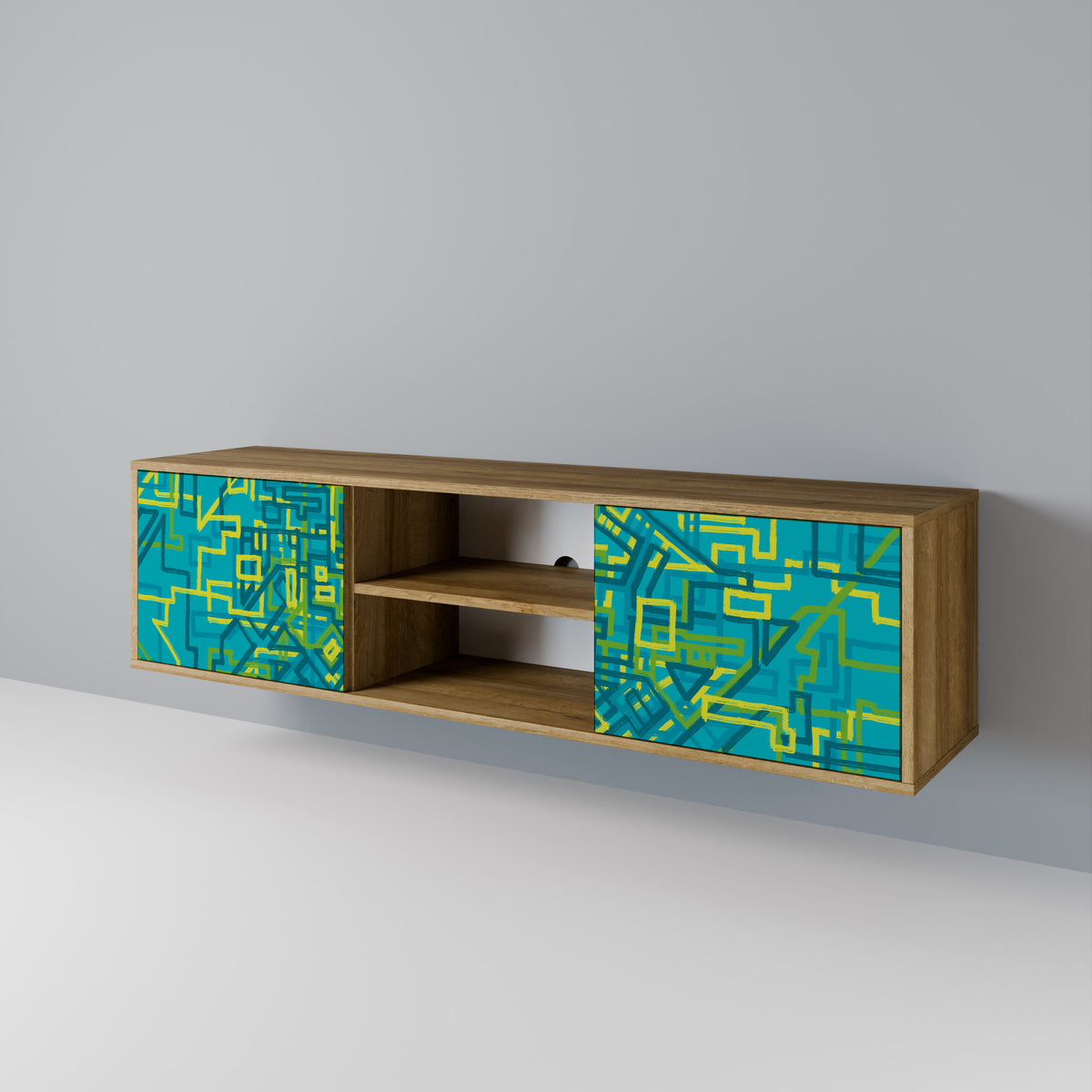 NOSTALGIC MEMORIES 2-Door TV Cabinet