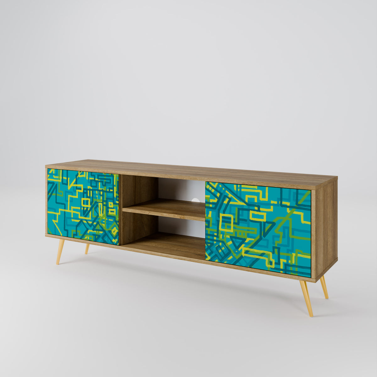 NOSTALGIC MEMORIES 2-Door TV Cabinet