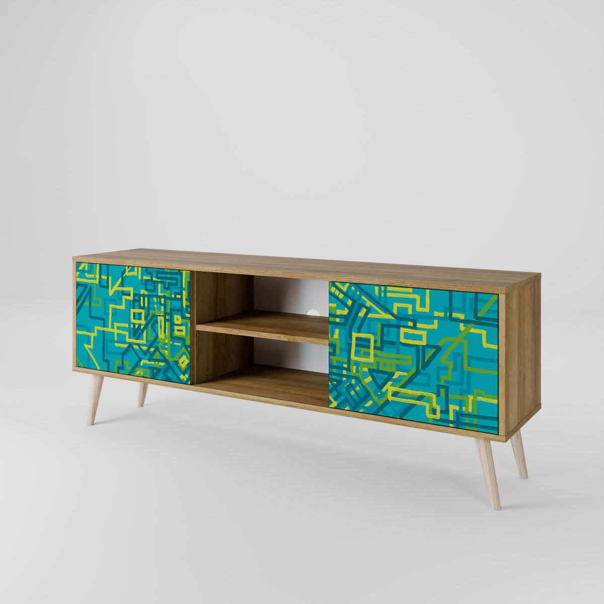NOSTALGIC MEMORIES 2-Door TV Cabinet