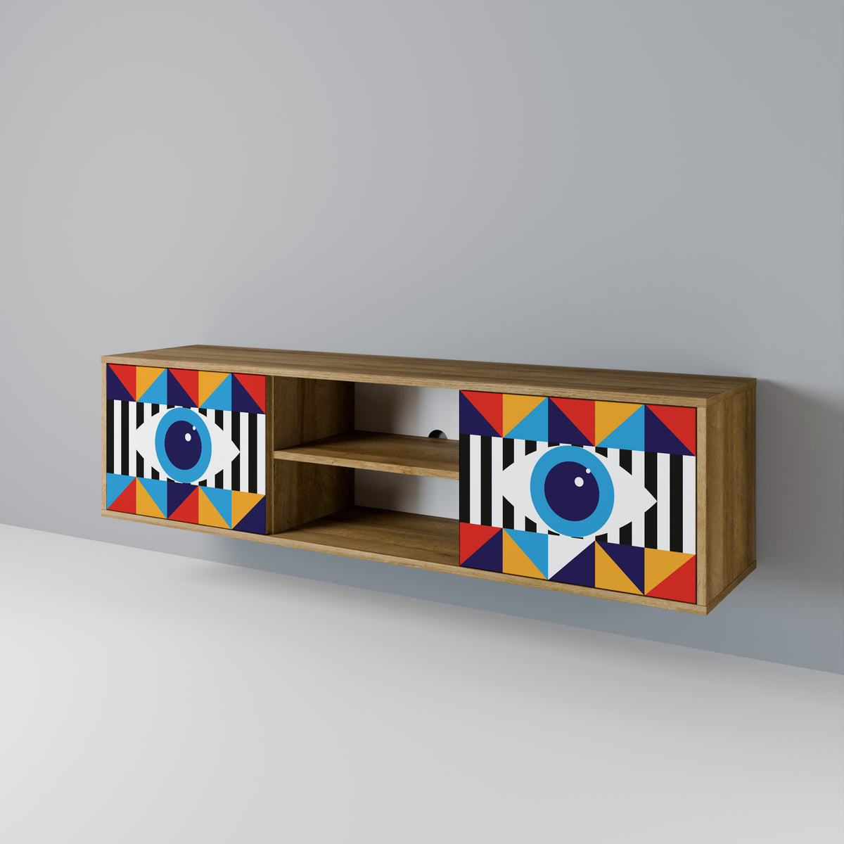 ABSTRACTION AND GEOMETRY 2-türiges TV-Lowboard