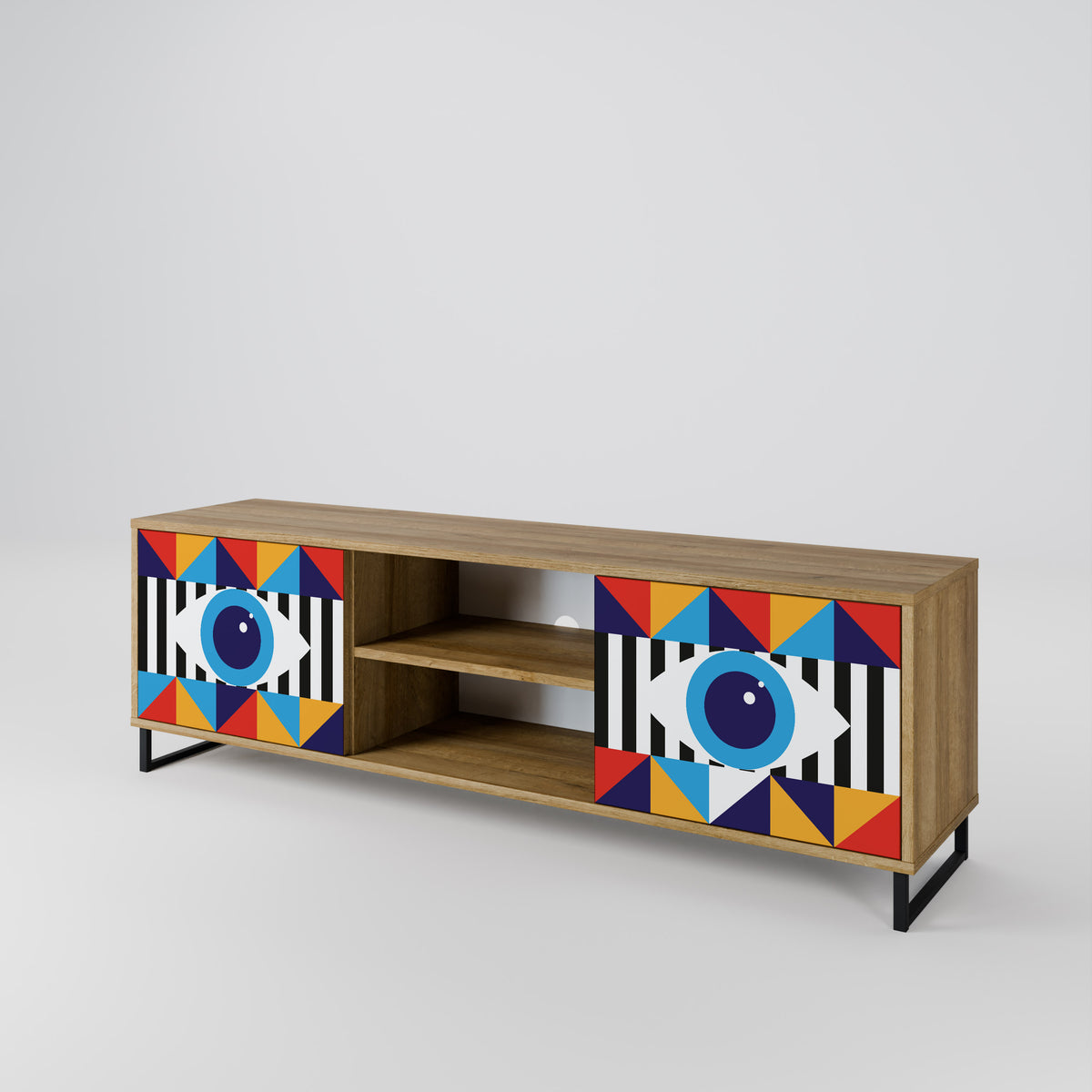 ABSTRACTION AND GEOMETRY 2-türiges TV-Lowboard