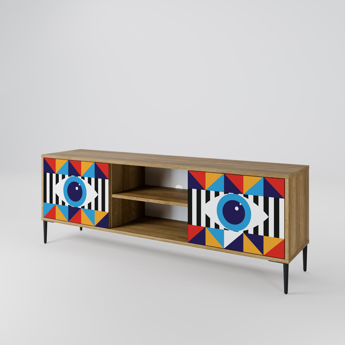 ABSTRACTION AND GEOMETRY 2-türiges TV-Lowboard