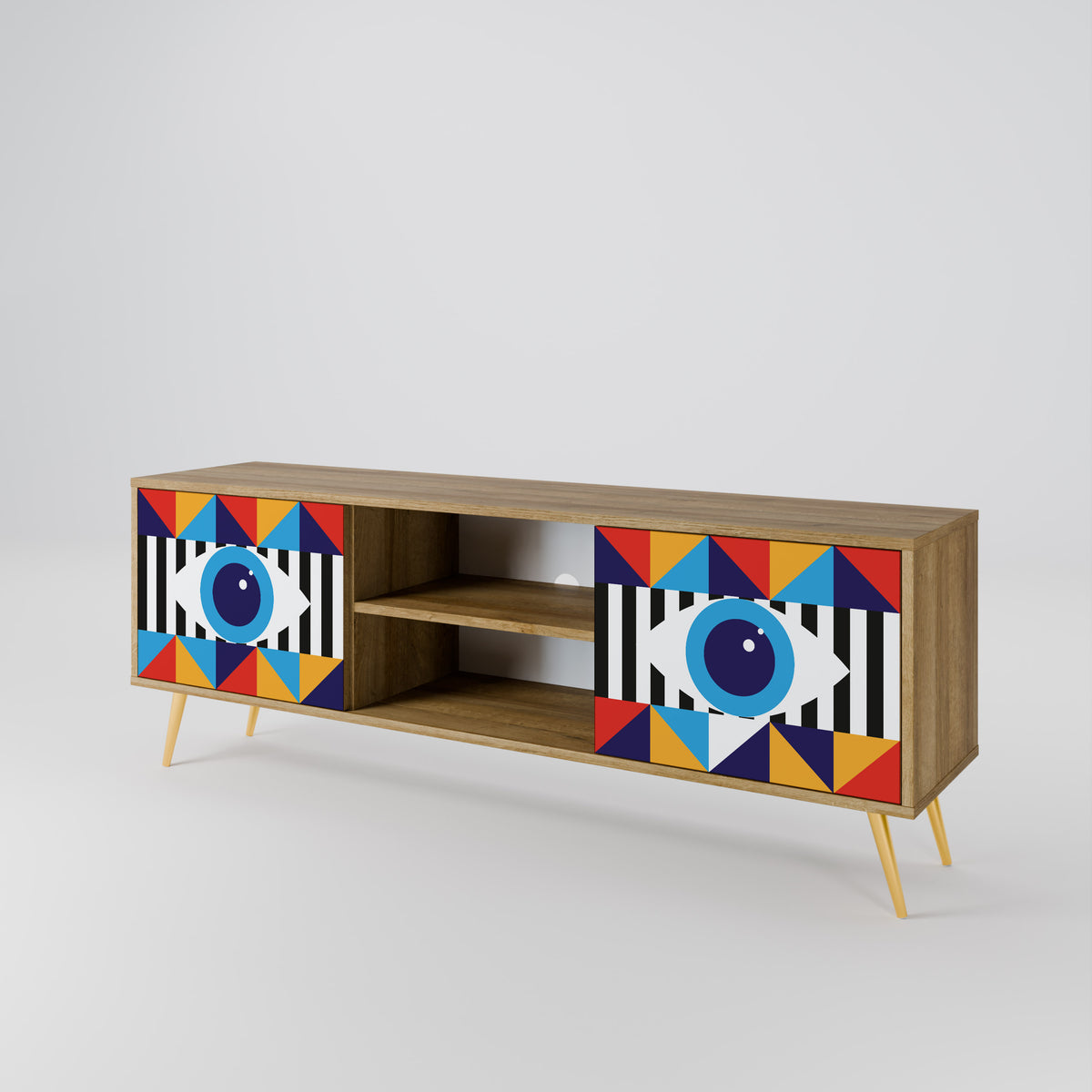 ABSTRACTION AND GEOMETRY 2-türiges TV-Lowboard