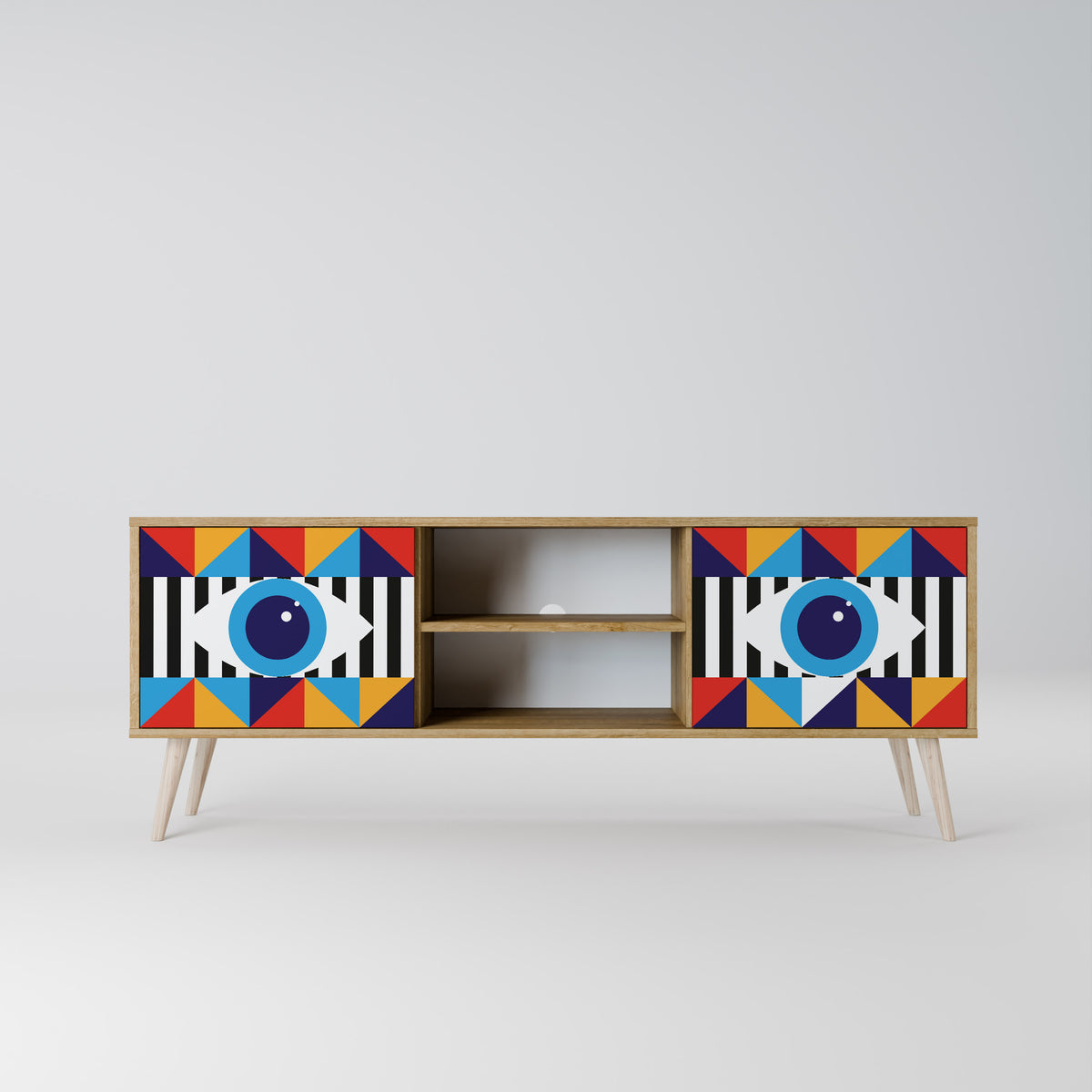 ABSTRACTION AND GEOMETRY 2-türiges TV-Lowboard