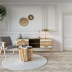 EXCEPTIONAL STREAM TV-Lowboard mit 2 Türen in Eiche-Optik