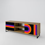 BLINDED BY THE LIGHTS TV-Lowboard mit 2 Türen in Eiche-Optik