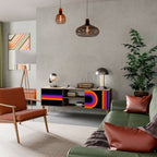 BLINDED BY THE LIGHTS TV-Lowboard mit 2 Türen in Eiche-Optik