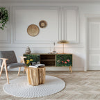 VIRGIN FOREST WITH SUNSET TV-Lowboard mit 2 Türen in Eiche-Optik