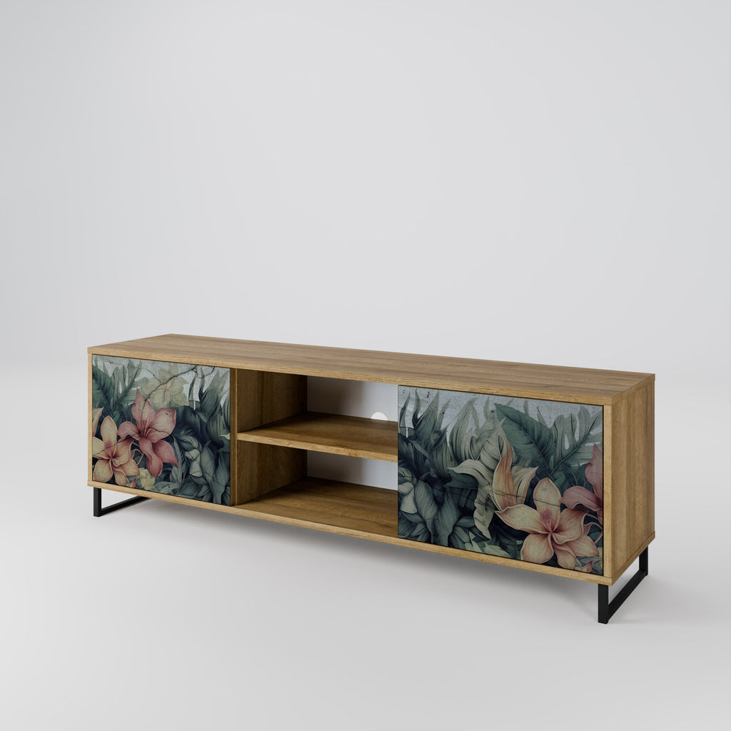 HEAVENLY BLOOM 2-türiger TV-Ständer in Eichenoptik