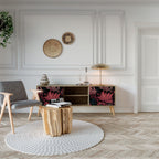 FLORAL WHISPER TV-Lowboard mit 2 Türen in Eiche-Optik