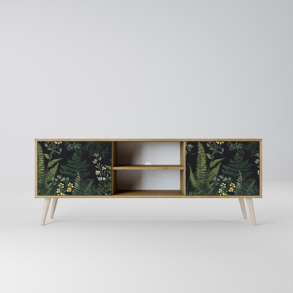FERN FLOWERS 2-türiger TV-Ständer in Eichenoptik