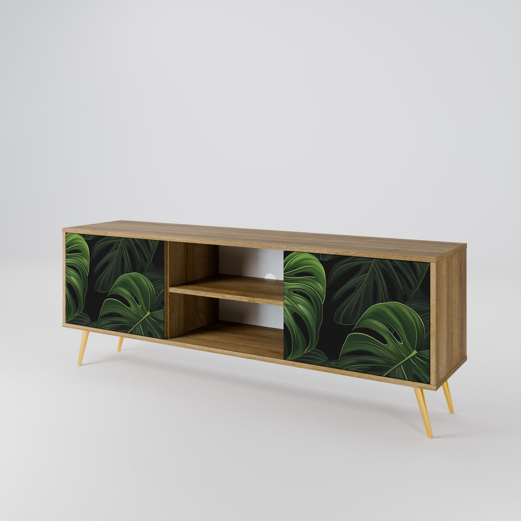 INFINITE MONSTERA 2-türiger TV-Ständer in Eichenoptik