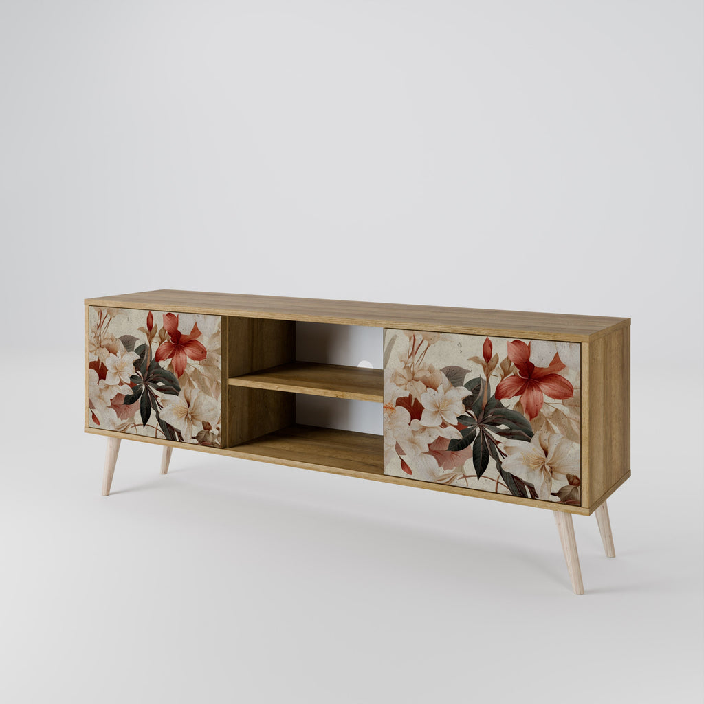 PETAL HARMONY 2-türiger TV-Ständer in Eichenoptik