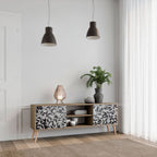 CHARCOAL SPROUT TV-Lowboard mit 2 Türen in Eiche-Optik