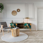 FLORAL SERENITY TV-Lowboard mit 2 Türen in Eiche-Optik