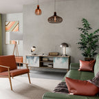 PALM VEIL TV-Lowboard mit 2 Türen in Eiche-Optik