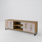THE DELIQUESCE 2-Door TV Stand in Oak Effect